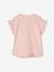 Tee-shirt volanté motif à sequins fille rose pâle+vert+vert d'eau+vieux rose - vertbaudet enfant 