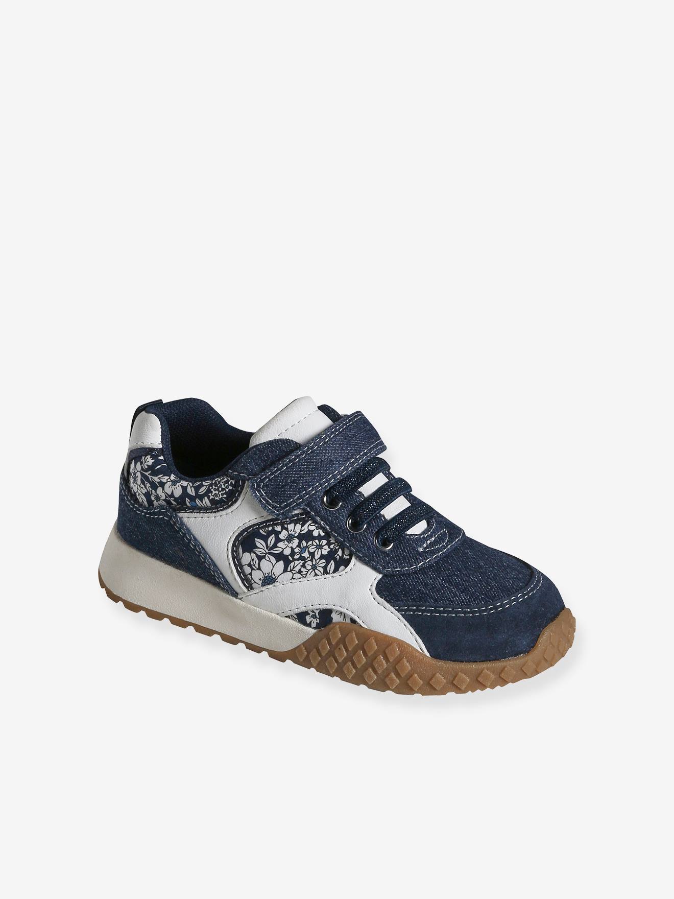 Vertbaudet Kinderschoenen Met Elastische Veters, Kleutercollectie Ongewassen Denim