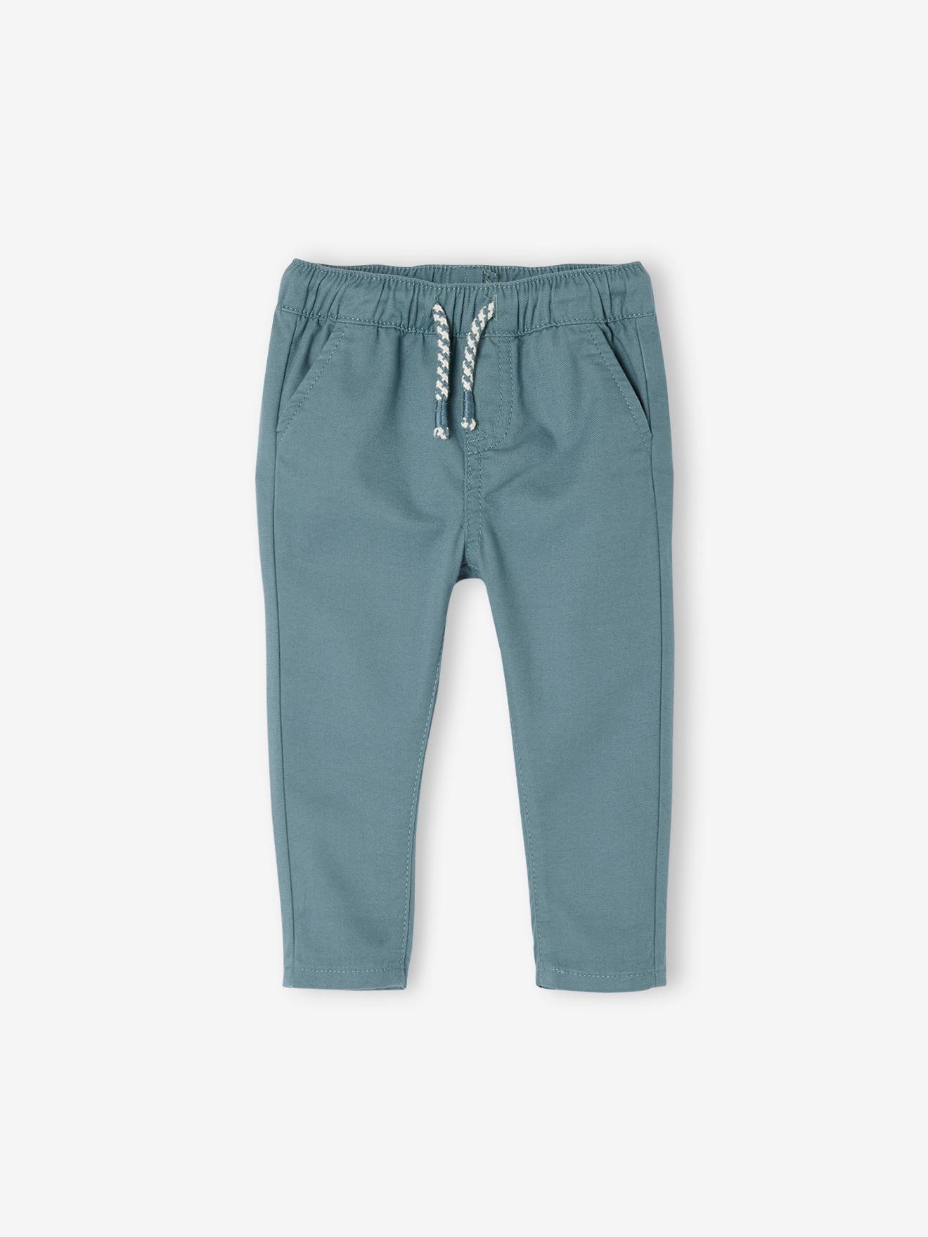 Vertbaudet Broek Voor Babyjongen Met Elastische Taille Hemelsblauw