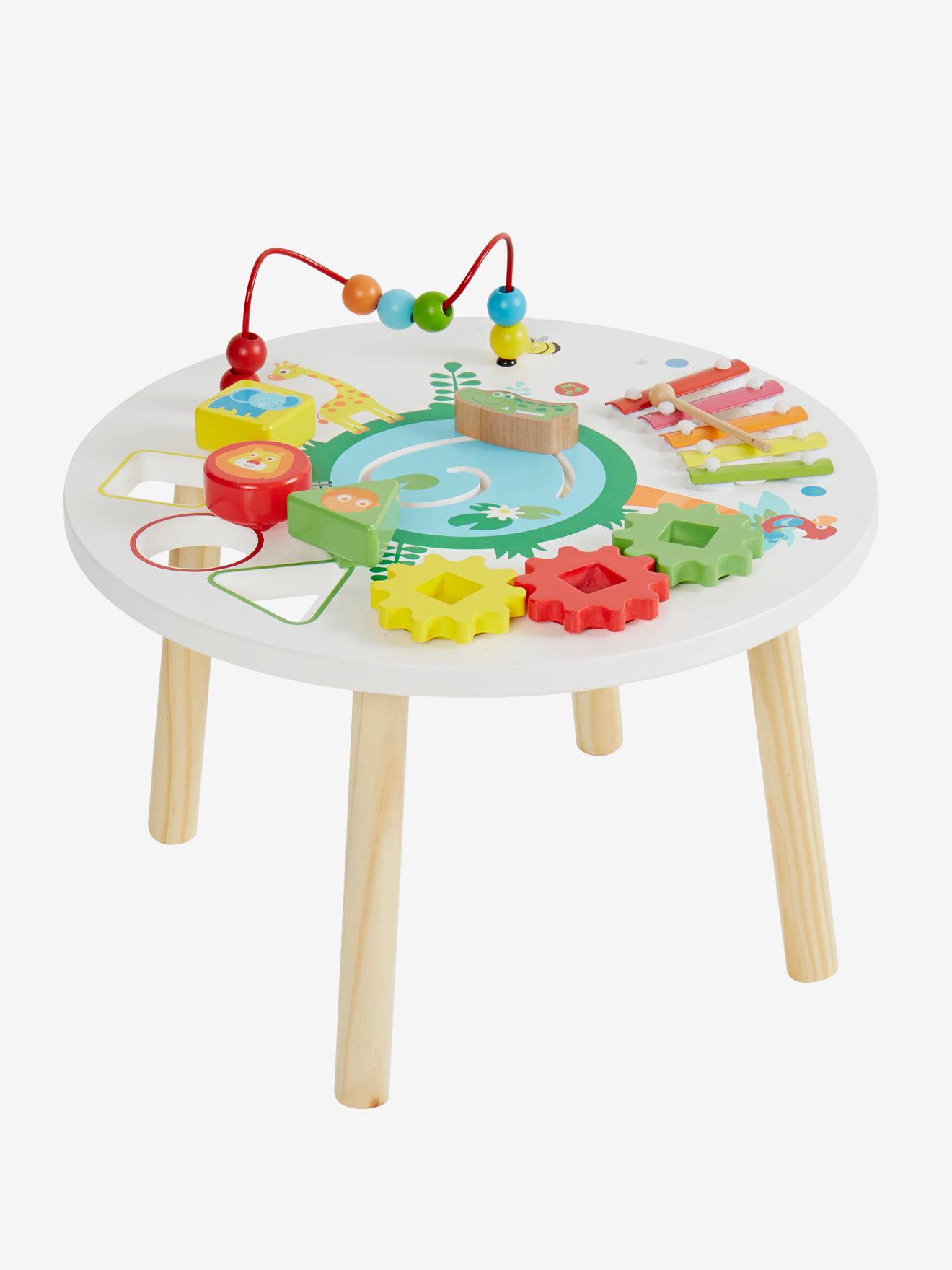 Vertbaudet Table Dactivites Et Deveil Musical Beige Tu