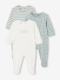 Baby-Pyjama,  overpyjama-Set van 3 interlock slaappakjes BASICS