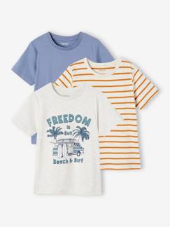 Garçon-T-shirt, polo, sous-pull-Lot de 3 t-shirts garçon manches courtes