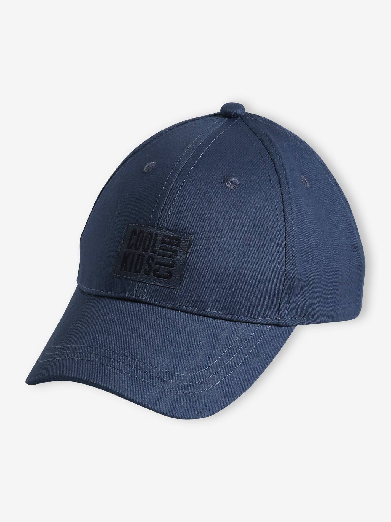 Vertbaudet Petje Voor Jongens Met Effen Geborduurde Details Marineblauw