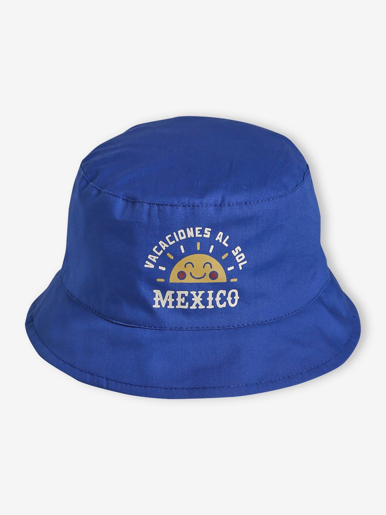 Vertbaudet Omkeerbare Hoed Voor Jongensbaby Mexico Koningsblauw