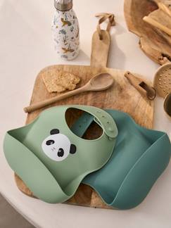 -Lot 2 bavoirs en silicone