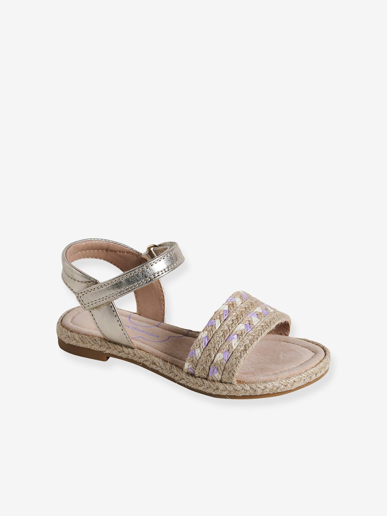 Vertbaudet Kindersandalen Met Klittenband Kleutercollectie Beige, Bedrukt