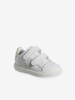 Schoenen-Meisje shoenen 23-38-Sneakers, gympen-Leren babysneakers met klittenband