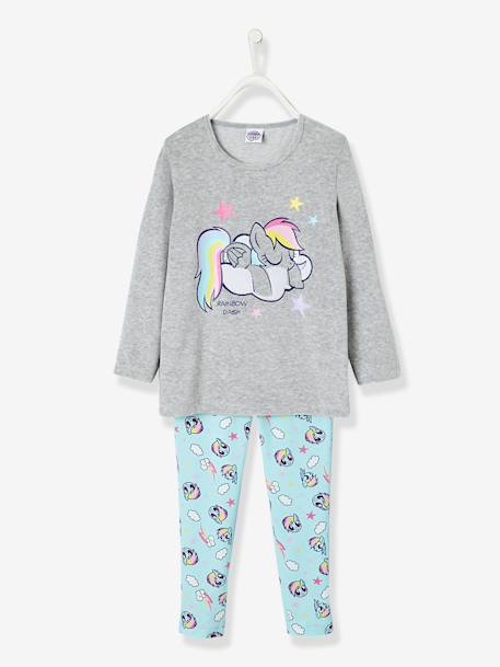 Meisjes pyjama My little Pony® GESPIKKELD LICHTGRIJS - vertbaudet enfant 