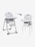 Chaise haute évolutive CHICCO Polly Progres5 Gris+Imprimé rouge - vertbaudet enfant 