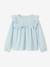 Blouse à volants en broderie anglaise fille bleu ciel+vert sauge - vertbaudet enfant 