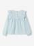 Blouse à volants en broderie anglaise fille bleu ciel+vert sauge - vertbaudet enfant 