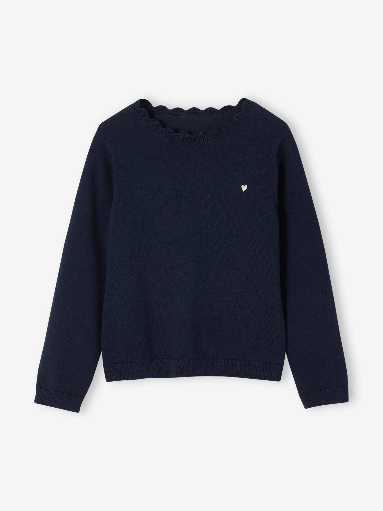 Vertbaudet Meisjestrui Basics Personaliseerbaar Marineblauw