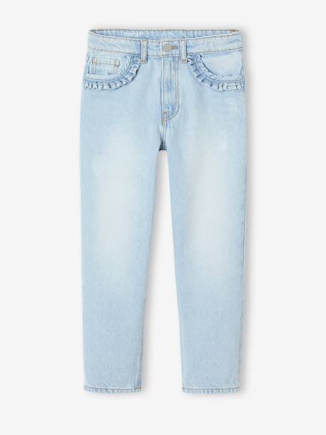 Fille-Pantalon-Jean fille droit MorphologiK tour de hanches large