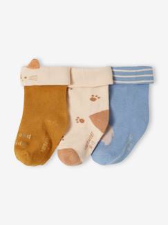-Lot de 3 paires de chaussettes "animaux" bébé