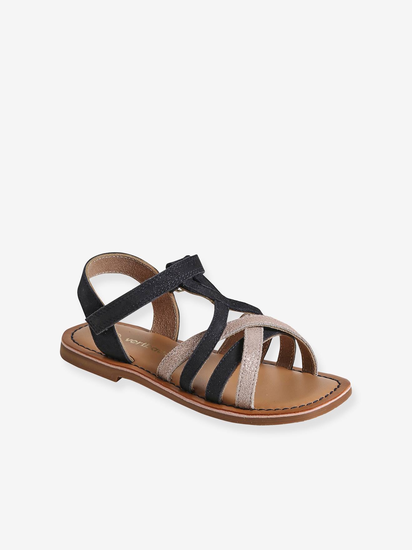 Vertbaudet Leren Kindersandalen Met Klittenband Veel Blauw