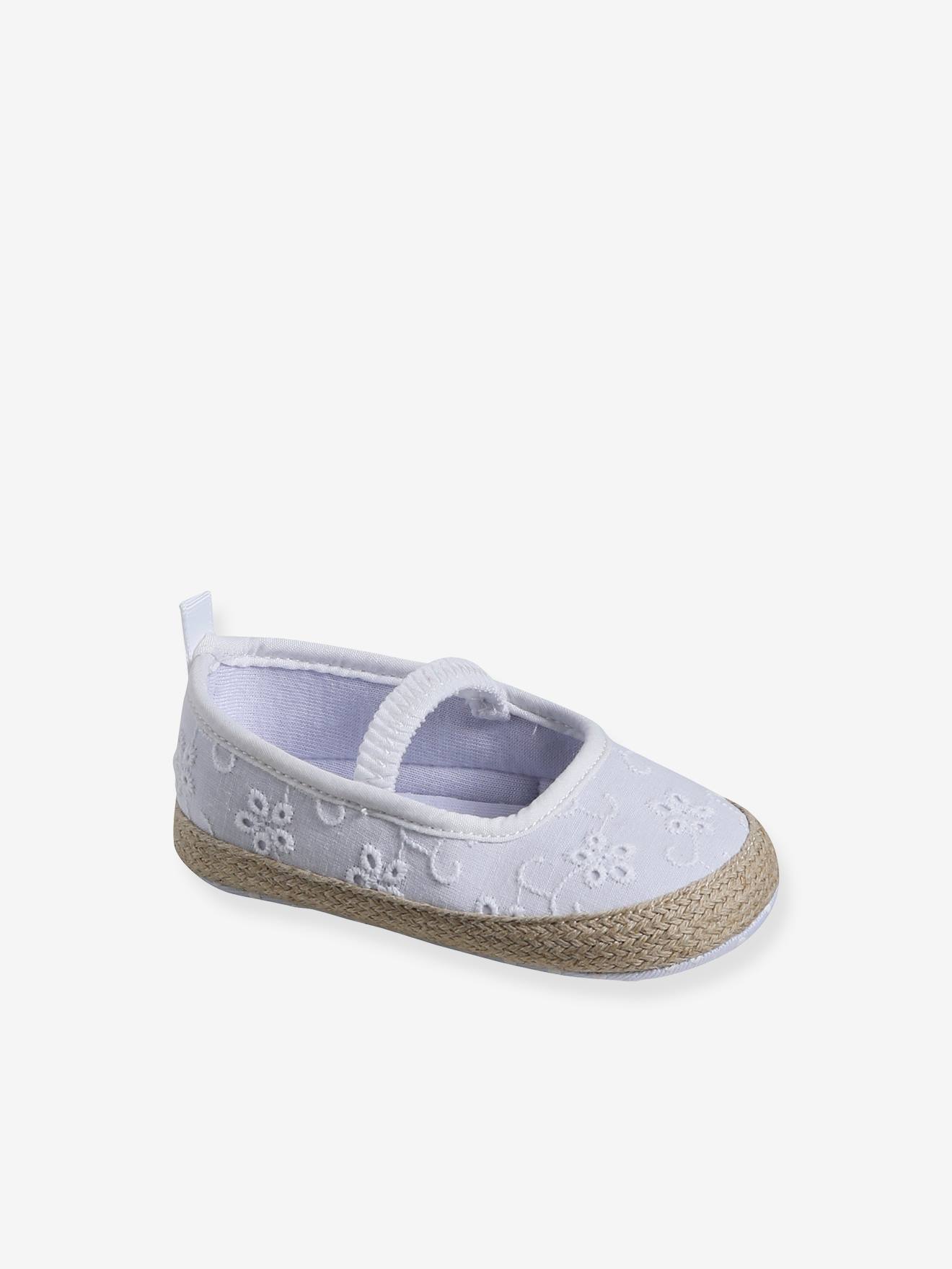Vertbaudet Soepele Elastische Babyschoentjes Wit