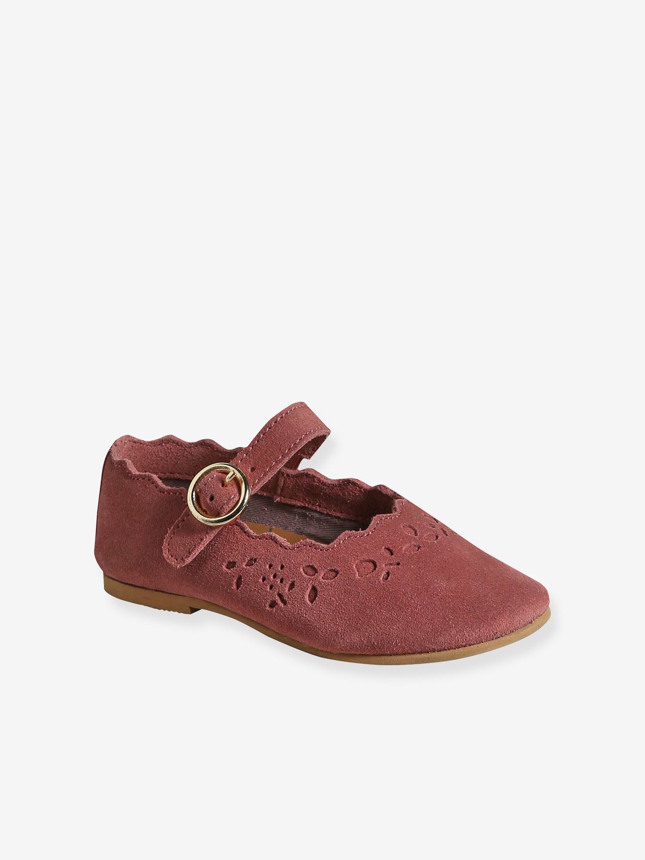 Vertbaudet Meisjesballerina's Van Leer Kleutercollectie Oudroze