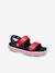 Sabots enfant 209423 Crocband Cruiser Sandal (TM) bleu ciel+marine+rose pâle - vertbaudet enfant 