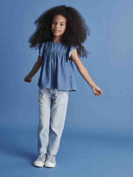Fille-Pantalon-Jean droit MorphologiK fille tour de hanches Medium