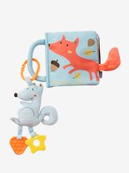 Livre d'activités + hochet anneau de dentition Renard  - vertbaudet enfant 