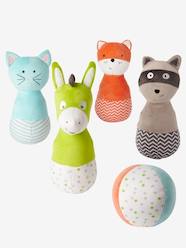 Jeu de quilles en peluche chat et ses amis  - vertbaudet enfant 
