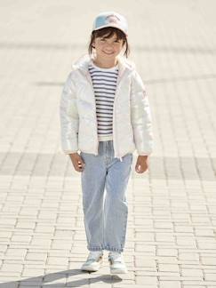 Meisje-Mantel, jas-Lichtgewicht jas met iriserend effect voor meisjes