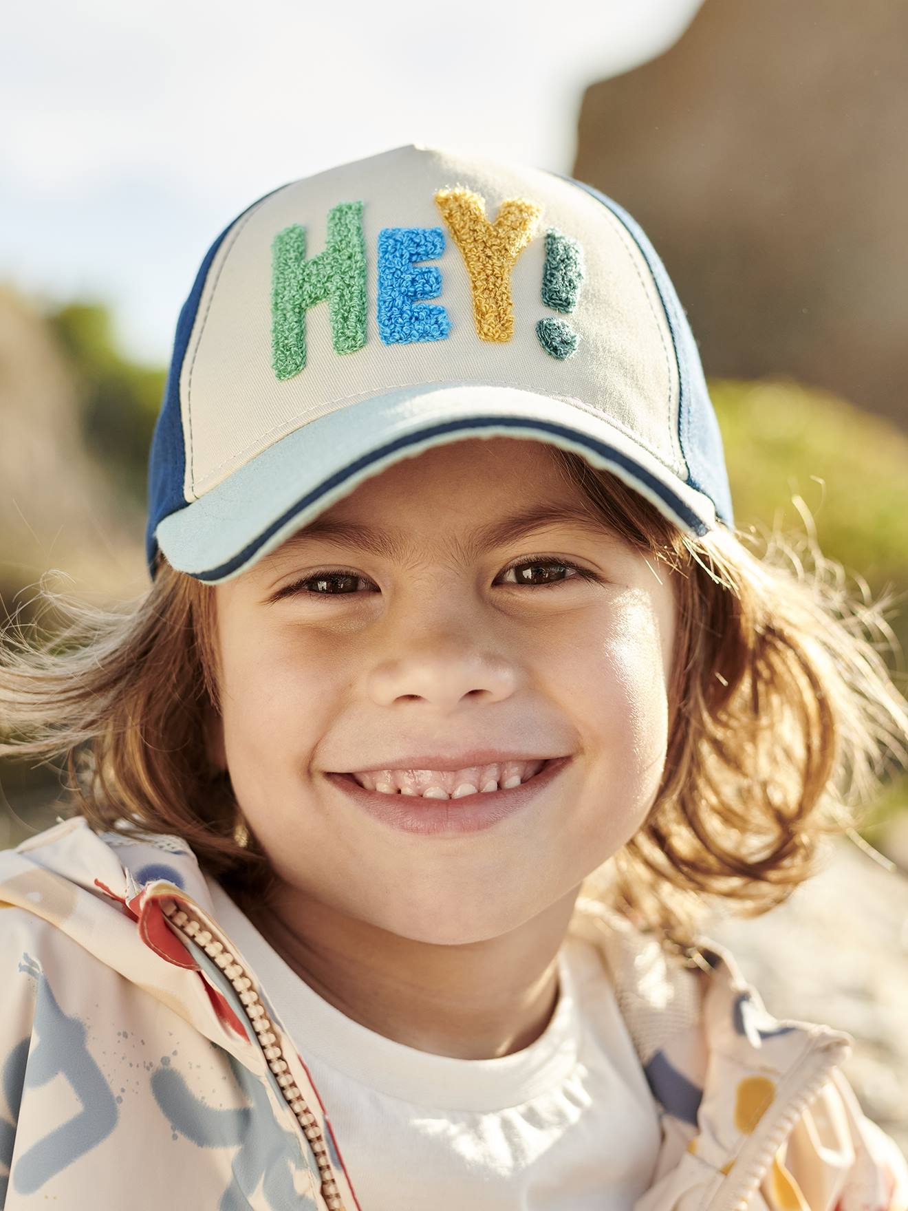 Vertbaudet Pet Hey! Jongens Blauw