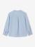 Chemise col Mao en coton/lin garçon manches retroussables BLANC+bleu ciel+Bleu moyen+vert - vertbaudet enfant 