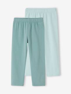 Meisje-Legging-Set van 2 leggings meisje tot halverwege de kuit