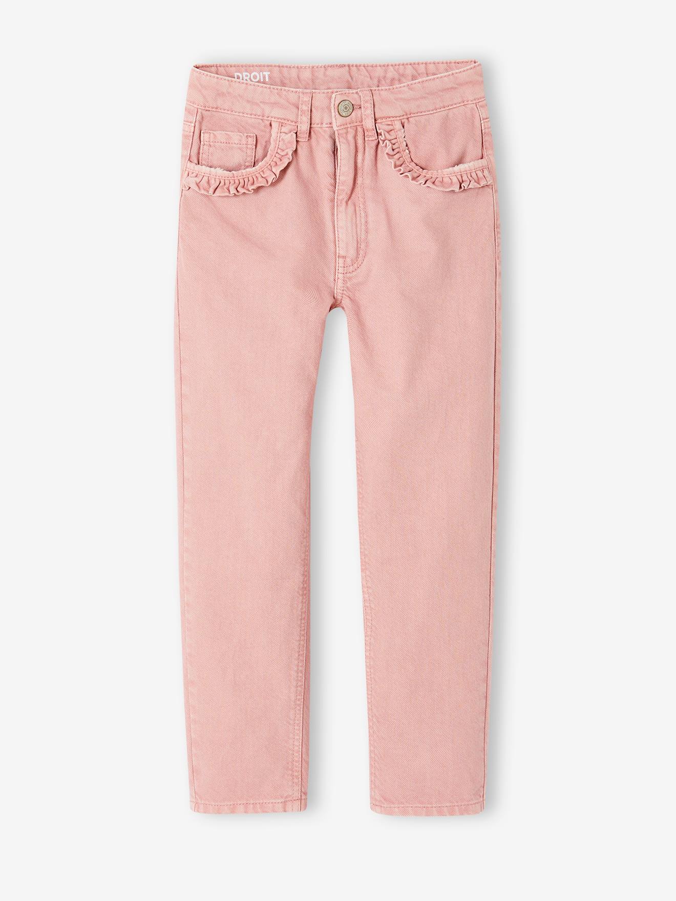 Vertbaudet Rechte Broek MorphologiK Meisjes Heupomtrek Small Rouge