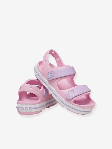 Sabots enfant 209423 Crocband Cruiser Sandal (TM) bleu ciel+marine+rose pâle - vertbaudet enfant 