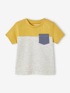 Baby colorblock T-shirt met korte mouwen  - vertbaudet enfant