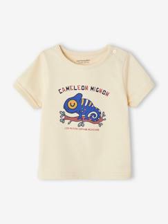 Baby-T-shirt, coltrui-Babyshirt kameleon met korte mouwen