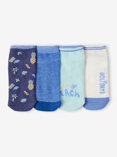 -Lot de 4 paires de soquettes "holidays" garçon