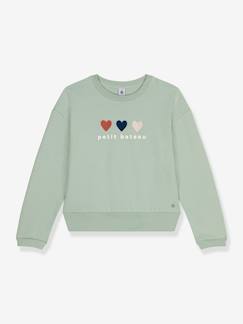 Zwangerschapskleding-Meisjessweater met hartjes PETIT BATEAU