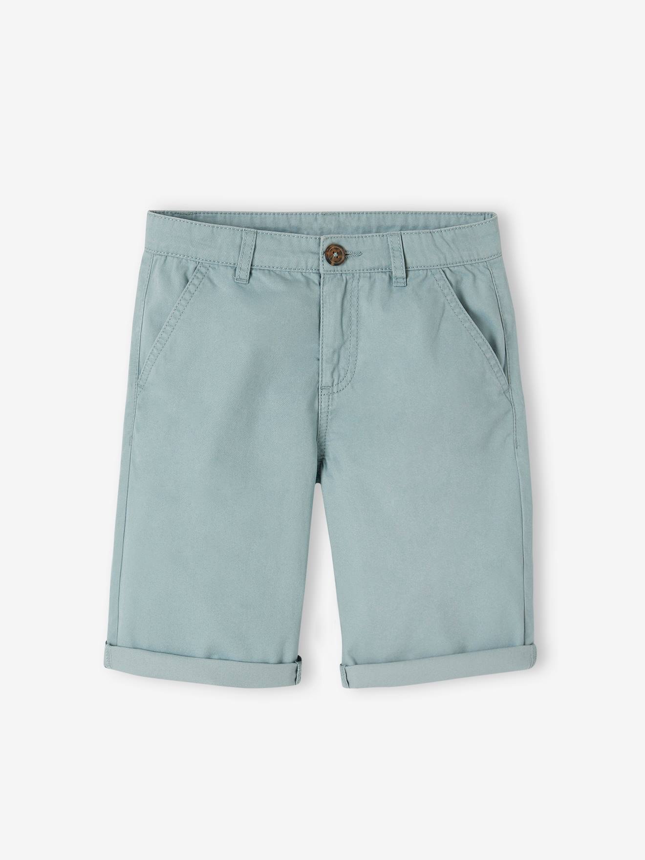 Vertbaudet Chino Bermuda Voor Jongens Grijsblauw