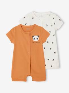 Bébé-Pyjama, surpyjama-Lot de 2 combi-shorts naissance