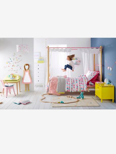 Tapis Petites étoiles colorées Grège - vertbaudet enfant 