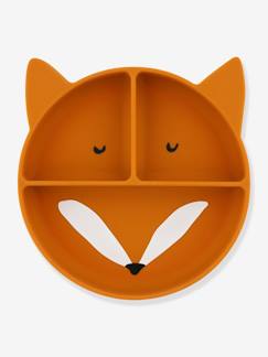 -Assiette en silicone avec compartiments Animal