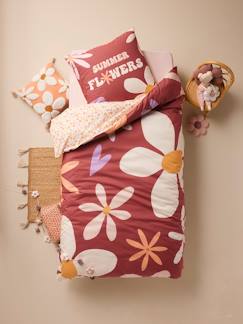 Linge de maison et décoration-Linge de lit enfant-Housse de couette-Parure housse de couette + taie d'oreiller enfant IBIZA, avec coton recyclé
