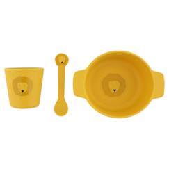 -Ensemble repas 3 pièces 1er âge Animal en silicone