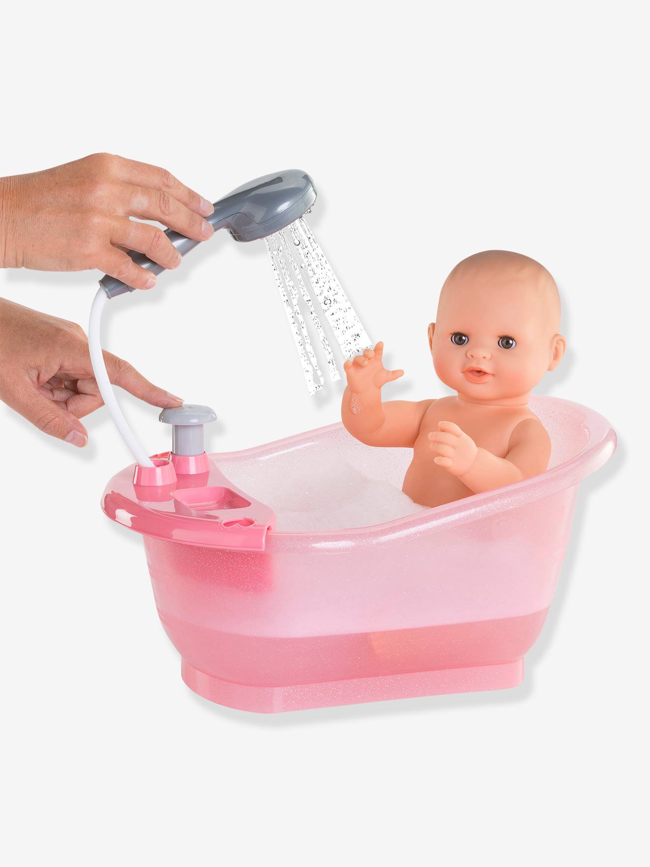 Maison De Poupées 1/12 – Bain HANCHE En Porcelaine Rose Motif Floral – Style Victorien Baignoire Maison Poupée 1/12
