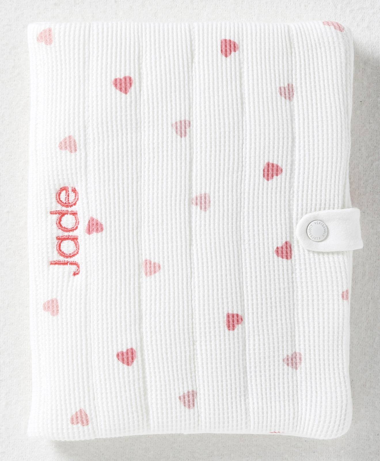 Vertbaudet Hoesje Voor Groeiboekje Hartjesprint