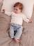 Sweat volant en broderie anglaise naissance écru - vertbaudet enfant 