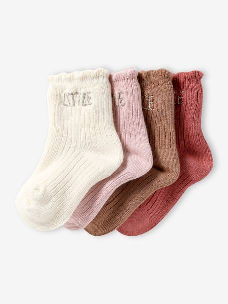 Bébé-Lot de 4 paires de chaussettes "little" bébé