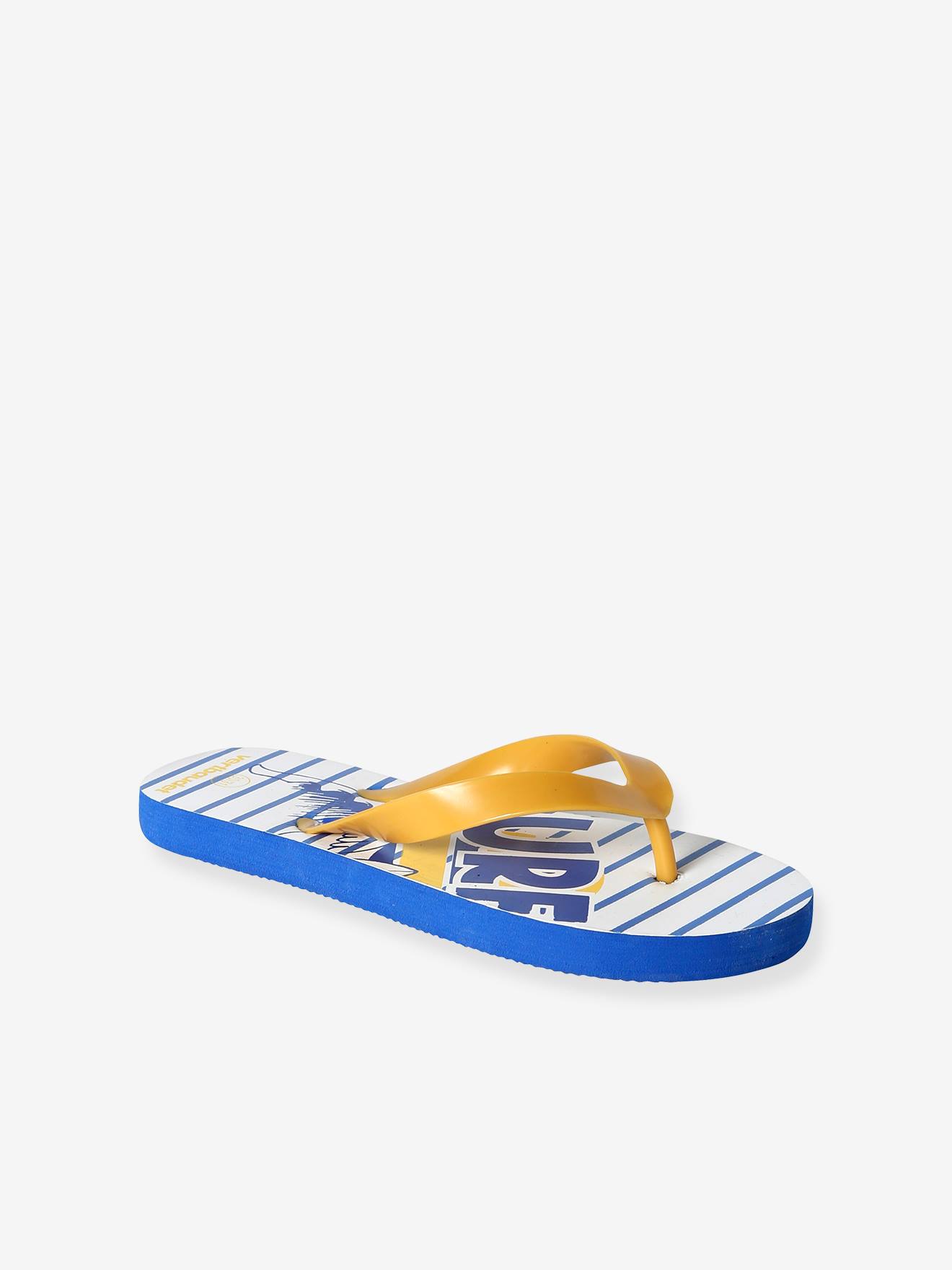 Vertbaudet Slippers Met Opdruk Voor Kinderen Blauw, Bedrukt