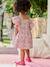 Robe à volants bébé carreaux rose+rose imprimé - vertbaudet enfant 