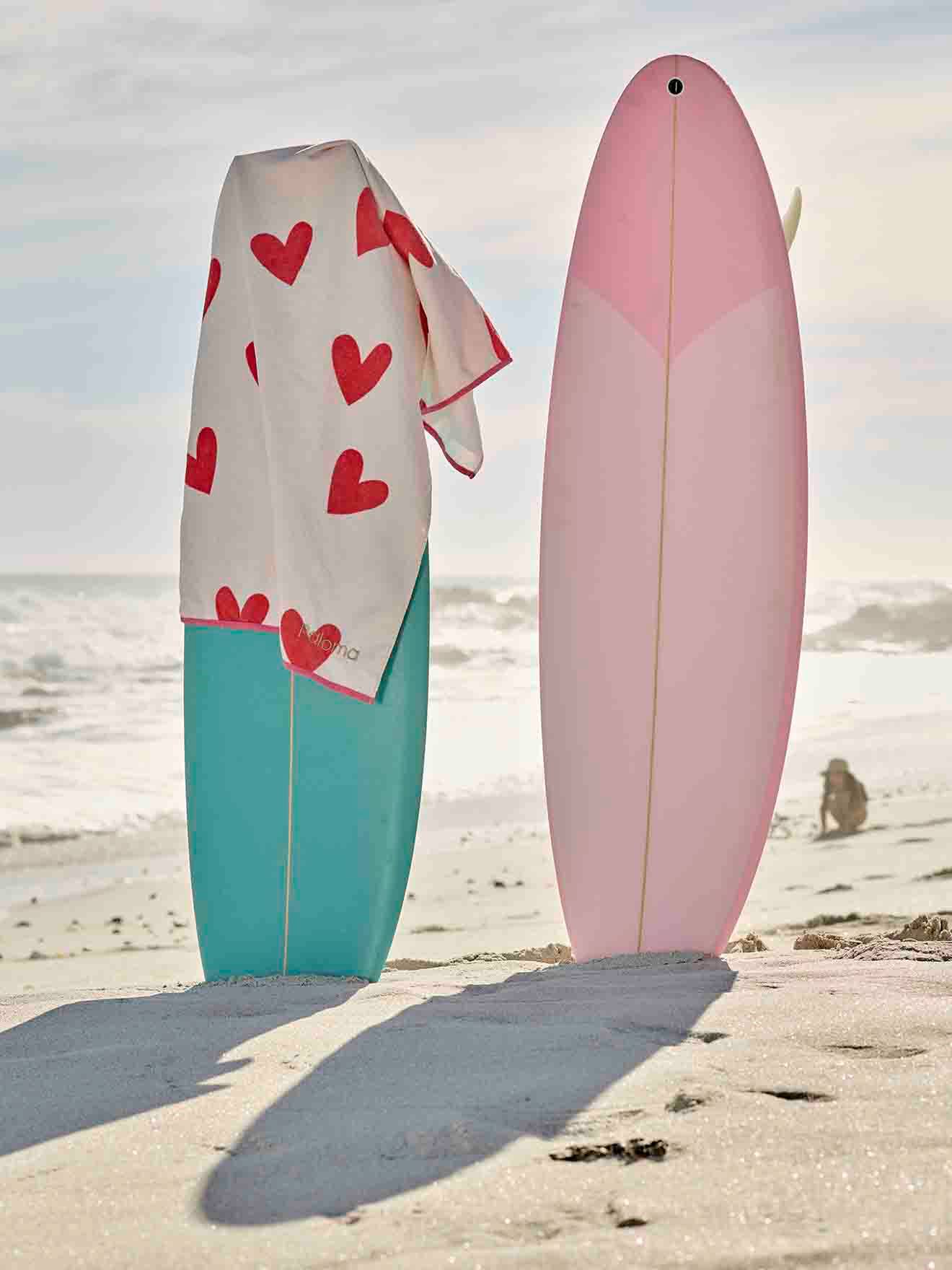 Vertbaudet Personaliseerbare Bad-/strandhanddoek, Met Gerecycled Katoen Roze, Bedrukt