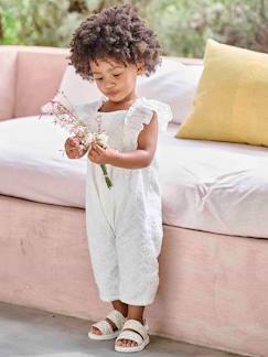 Bébé-Salopette, combinaison-Combinaison bébé brodée cérémonie 