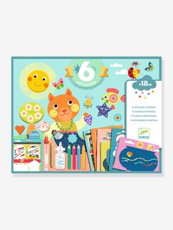 Jouet-Jeux éducatifs-Lire, écrire, compter et heure-Coffret 6 activités le chat et ses amis - DJECO
